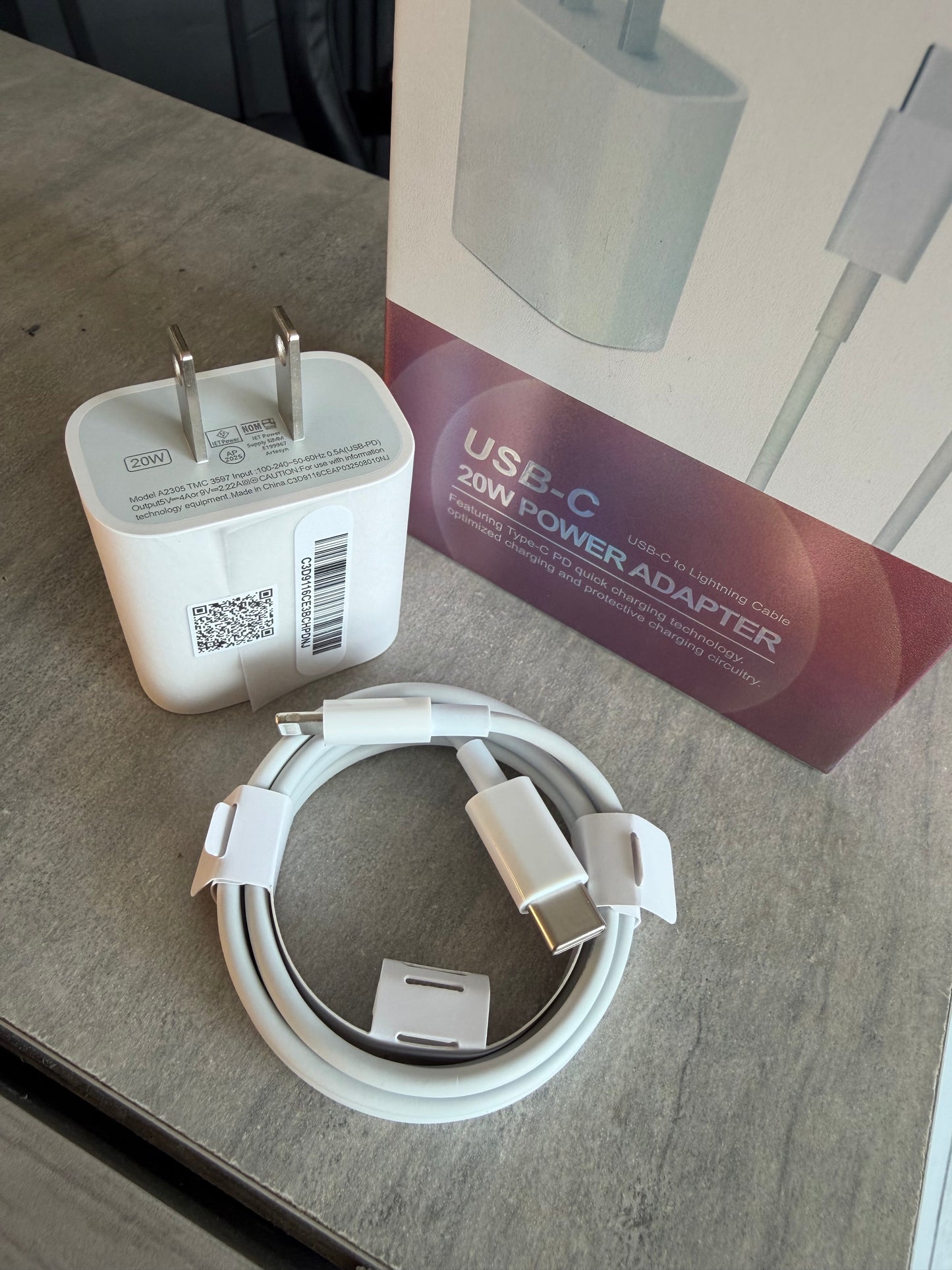 Cargador Rápido iPhone TC a Lightning – Kit Completo 1M ⚡