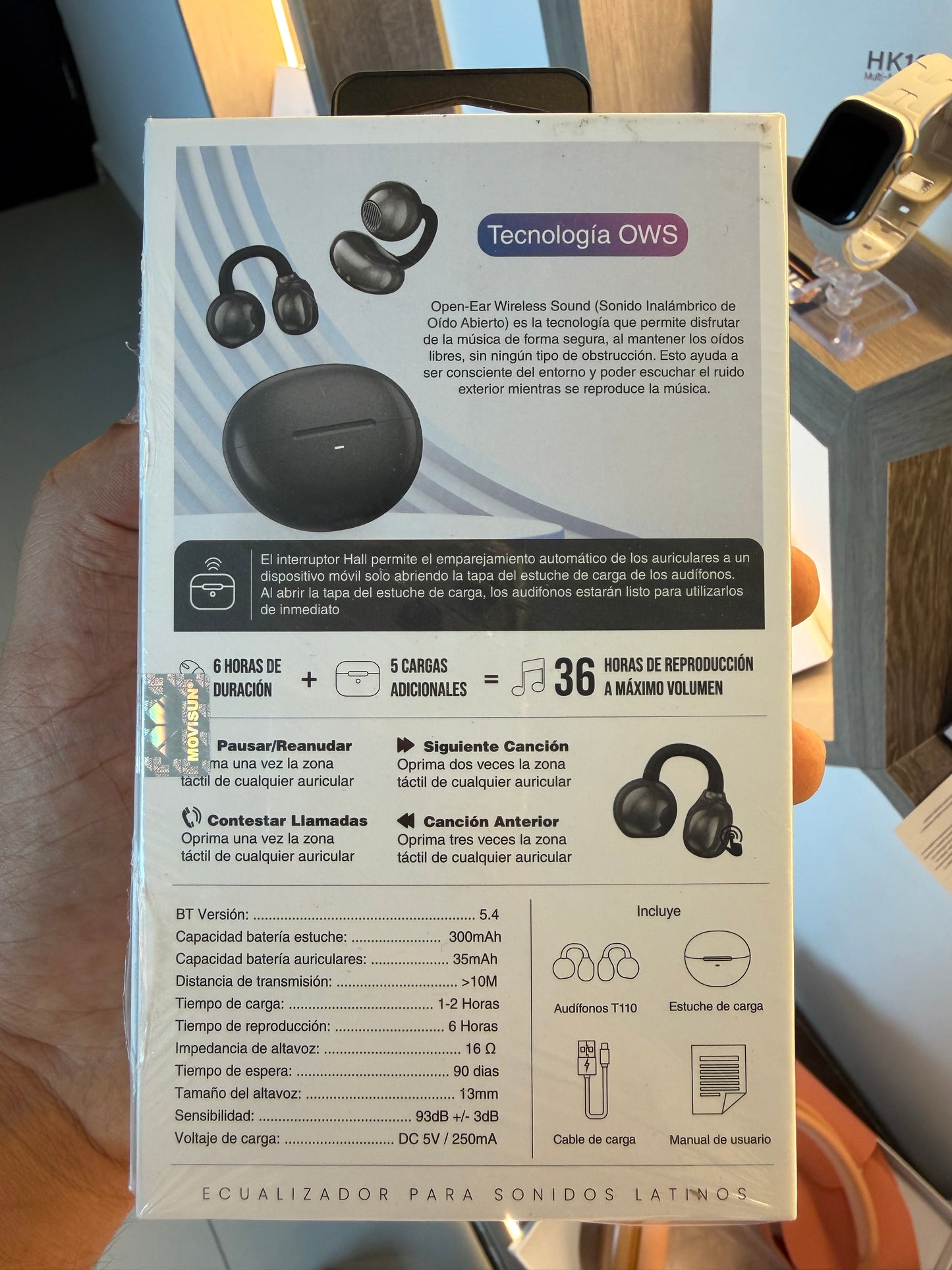 Audífonos Bluetooth T110 OWS – Conducción ósea  Máxima Comodidad 🎧