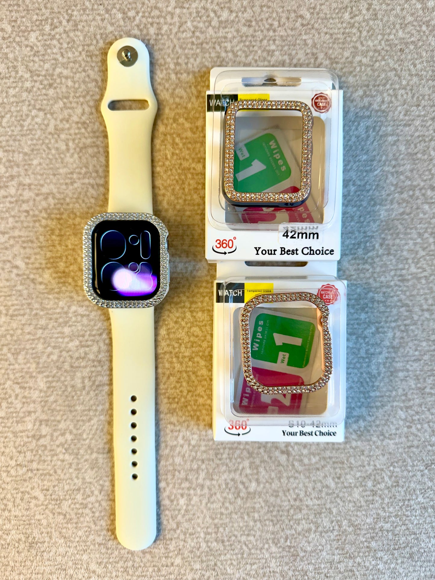 Case protector AppleWatch diamante 42mm