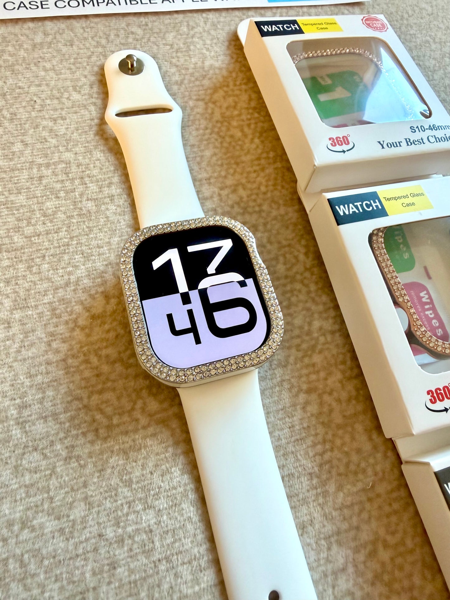 Case protector AppleWatch diamante 46mm